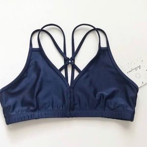 Whisper Amanda bra size M metallic navy